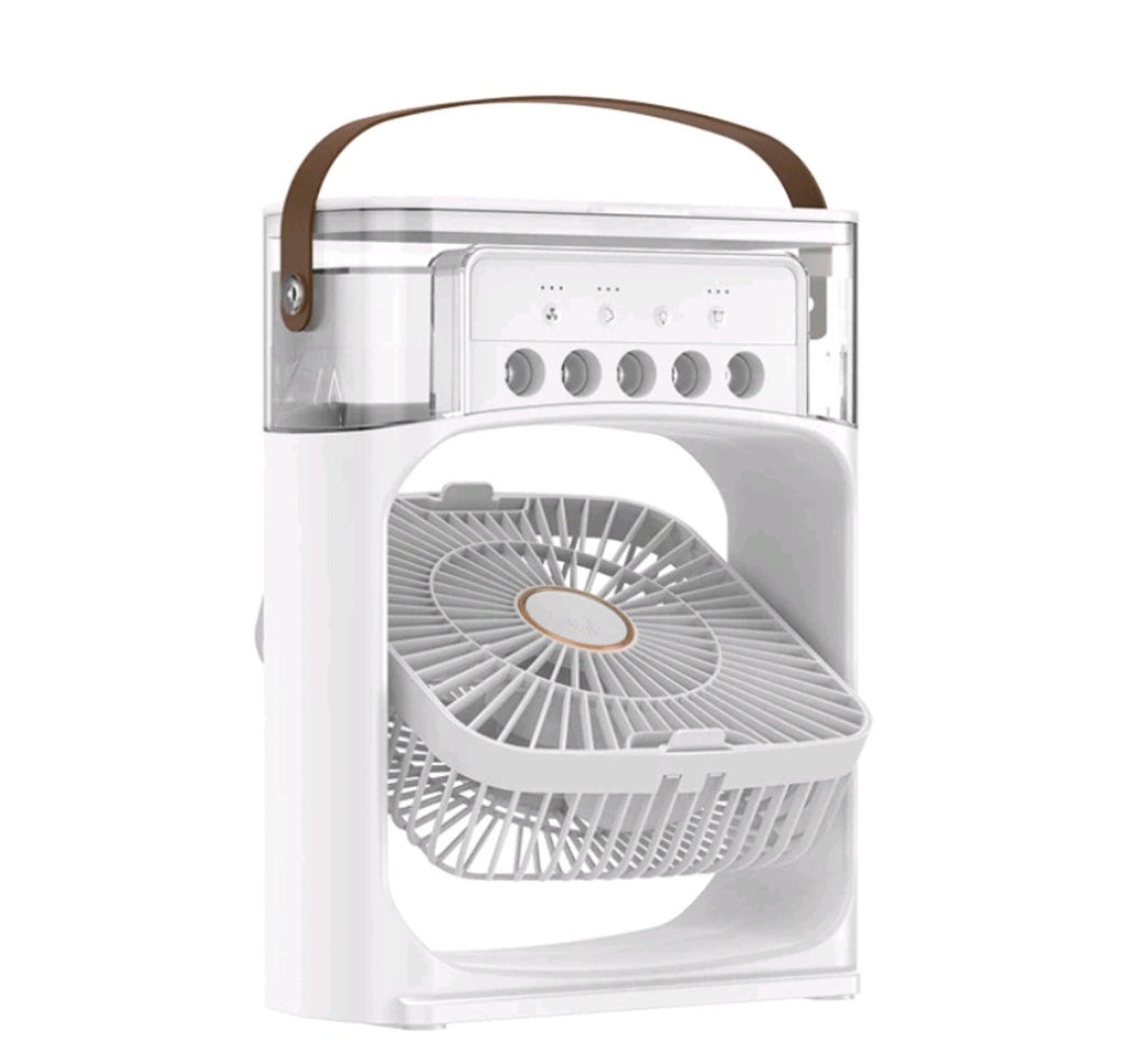 MINI VENTILADOR Y AIRE ACONDICIONADO LED PORTÁTIL